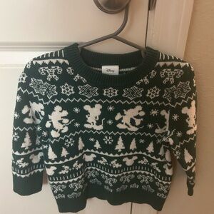 Disney Green and White Toddler Sweater